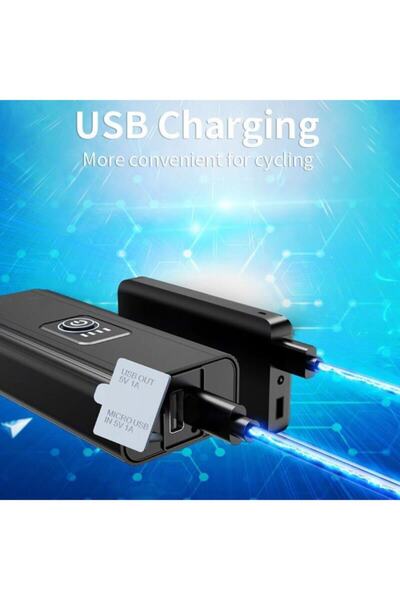 Schulzz 2xxml-t6 Led Su Geçirmez Bisiklet Farı 2400mah Pil