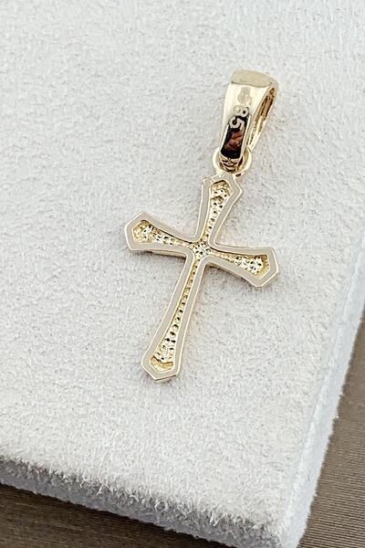 Seda Mücevherat Haç Altın Kolye Ucu