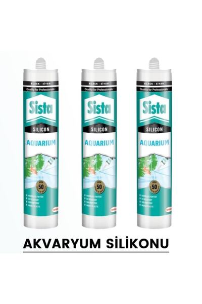 Henkel Sista Şeffaf Akvaryum Silikonu 310 Ml (3 Adet)