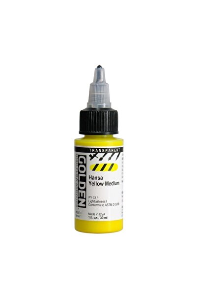 Golden Hıgh Flow Acrylıc 30 Ml Seri 1 Transparent Hansa Yellow Medıum
