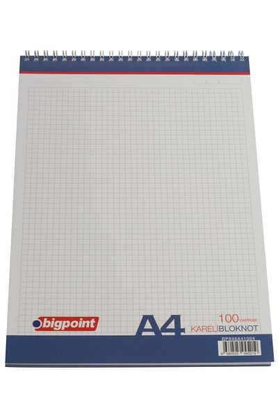 Bigpoint لوحة مذكرة مقاس A4 40 ورقة مربعة