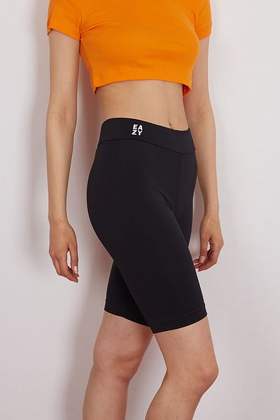 Eazy Co Women's Black Biker Tights