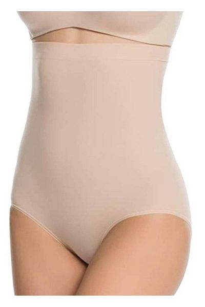 bejamonti Women's Beige High Waist Corset Panties