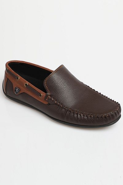 zincirport Кафяви кафяви мъжки обувки Rog Loafer