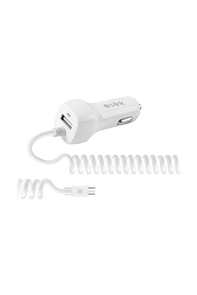 S-LINK Swapp Dahili 12/24V 3.1A Lightning Kablolu Araç Şarj Cihazı