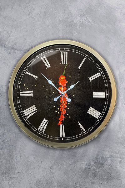 Kasva Concept Δώρο 40 εκ. Αντίκα Μεταλλικό Ρολόι Κουζίνας