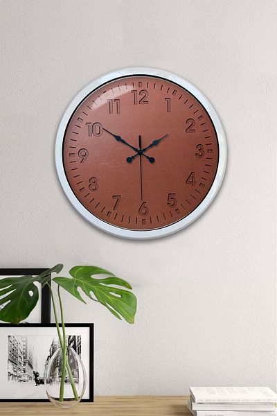 Kasva Concept Gift 40 cm White Metal Classic Wall Clock