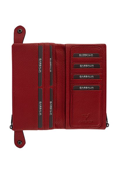 Garbalia Γνήσιο δέρμα χαρτοφυλάκιο χρημάτων Dusty Rose Unisex με λουράκι καρπού