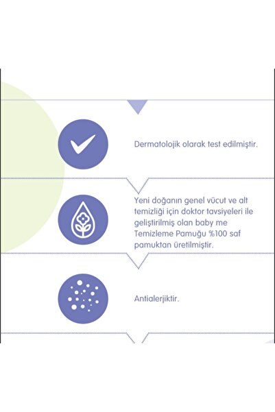 Baby Memory Baby&me Bebek Bakım Ve Temizleme Pamuğu 6 X 60 Adet %100 Doğal Içerikli