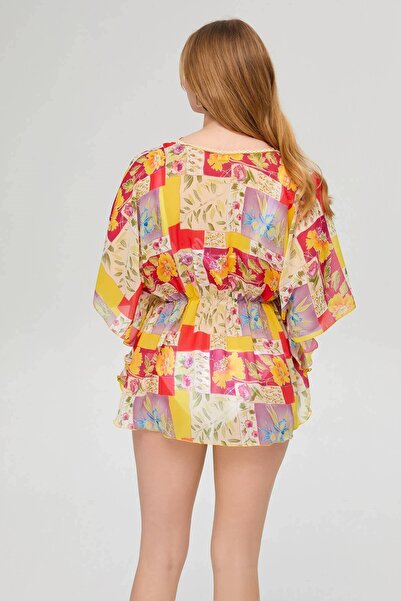 Deafox Patterned Women's Chiffon Pareo