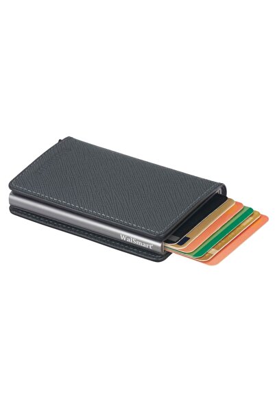 WalSmart Book Safiano Akıllı Mekanizmalı Deri Cüzdan