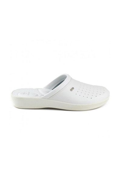 GEZER Orthopedic 4 Point Hospital/Work Sabo Slippers White 4770-b