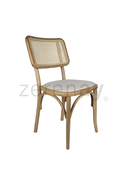 Zerenay Sofa Hasırlı Ahşap Sandalye