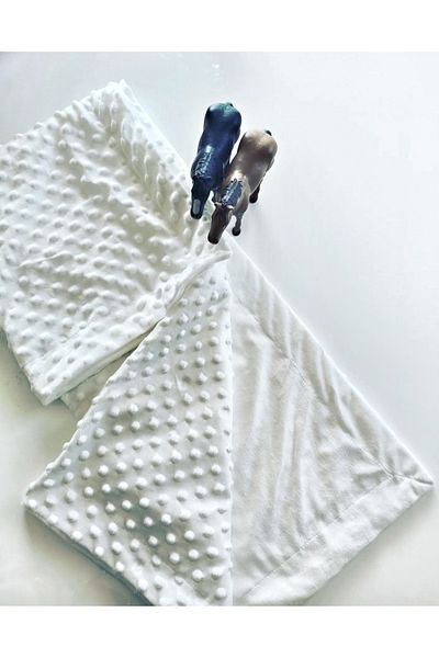 Miniworld Chickpea Blanket White