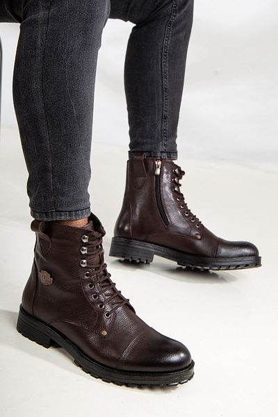 Yağlıoğlu Kundura Γνήσιο δέρμα 5001 Shearling Cold Proof Thermal Boots