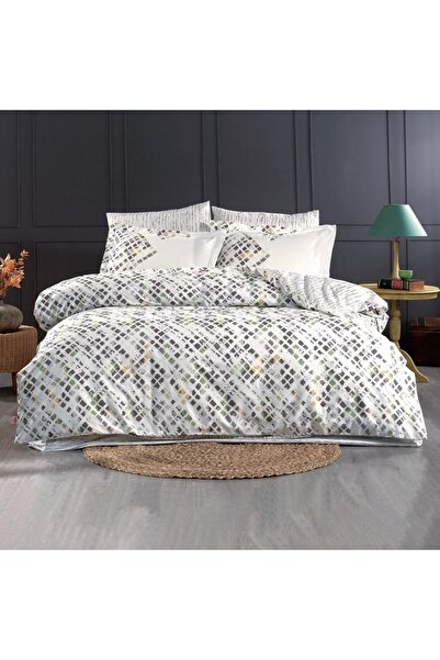 Hobby Poplin Tek Kişilik Nevresim Takımı Rithym Yeşil