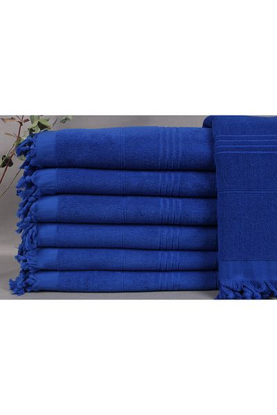 Kayra Export 90x180 cm Saks Blue Cotton Peshtemal - Ajándék és Törökország Peshtemal