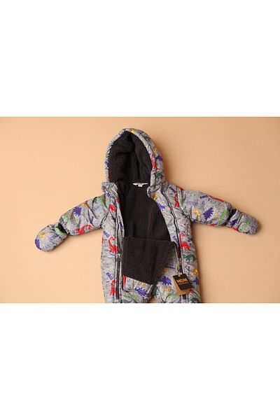 Midimod 9-24 Months Thick Astronaut Jumpsuit with Gloves and Slippers Inside Fleece Cosmonaut Boys