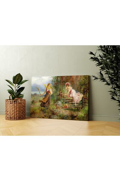 Carmen Hans Zatzka - The Berry Picker Kanvas Tablo