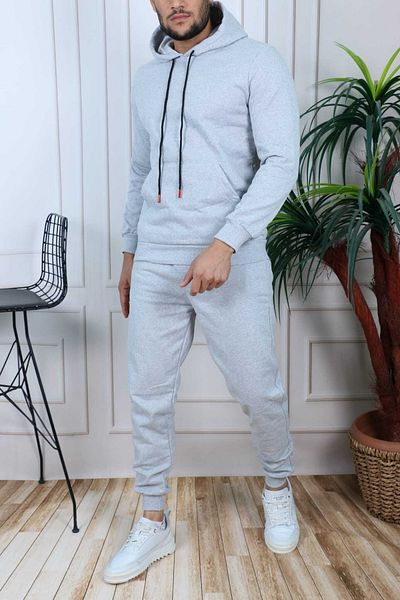 golden toptan Gray Three Thread Tracksuit Set