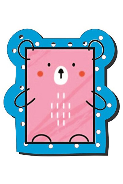 eryatex Ahşap Oyuncak Montessori Ip Geçirme Eğitici Oyuncak Delikli Renkli El Kas Zeka Geliştirici Oyuncak