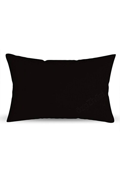 perlina home غطاء وسادة رمي أسود 50x70 سم