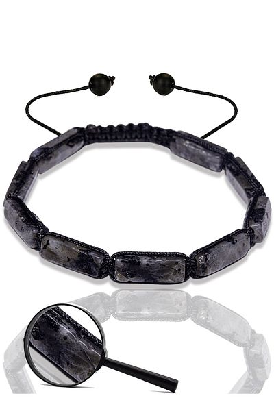 Tesbih Atölyesi Certified Labradorite Stone Natural Stone Bracelet