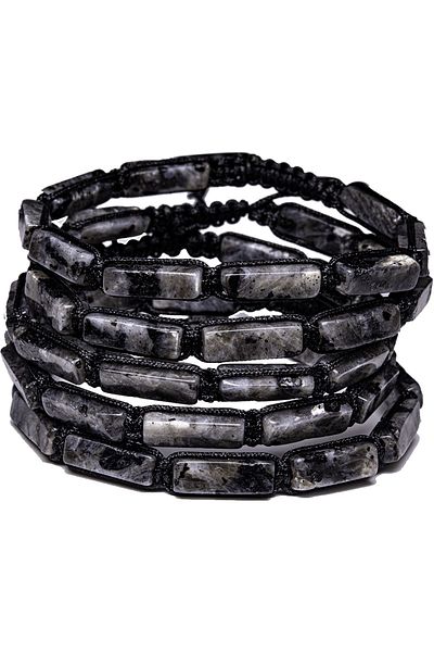 Tesbih Atölyesi Certified Labradorite Stone Natural Stone Bracelet