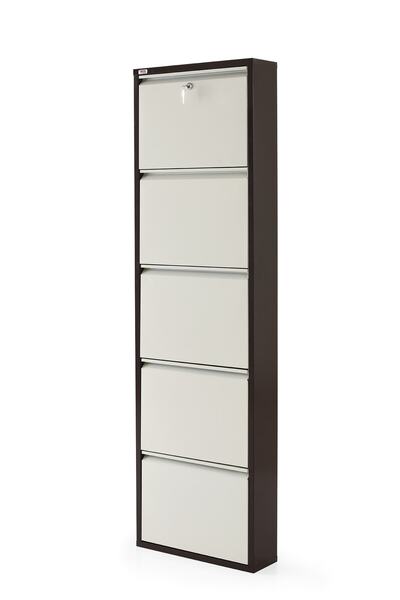 Pratik Metal Ayakkabılık ve Mobilya 5'li Kilitli Pratik Metal Ayakkabılık (ka...