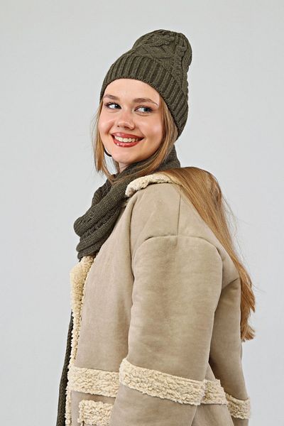Aghilo - Khaki Scarf Beret Team Work