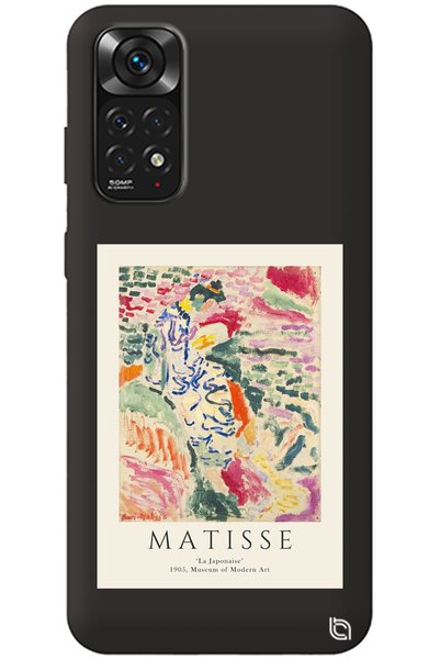 WANNA PROTECT Xiaomi Redmi Note 11S Black Premium Velvet Matisse Patterned Si...