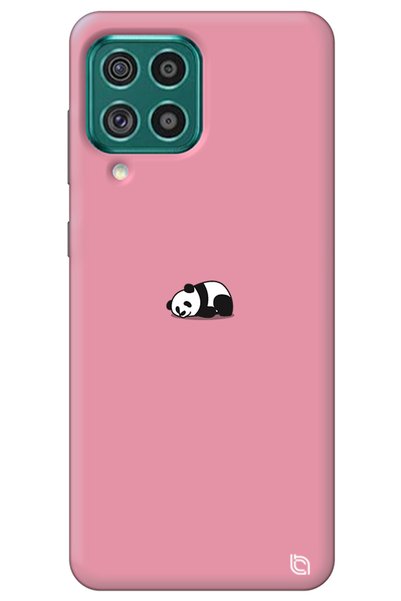 WANNA PROTECT Samsung A22 Pink Premium Velvet Panda Patterned Silicone Phone ...