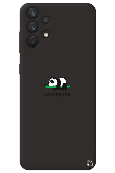 WANNA PROTECT Samsung A23 4g Black Premium Velvet Panda Patterned Silicone Ph...