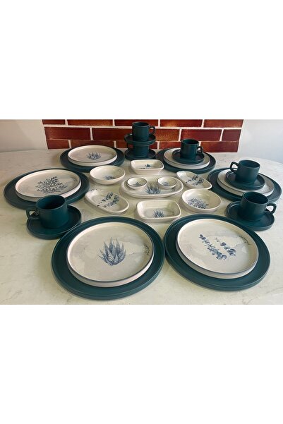 Keramika 33 Parça Stackable Kahvaltı Seti