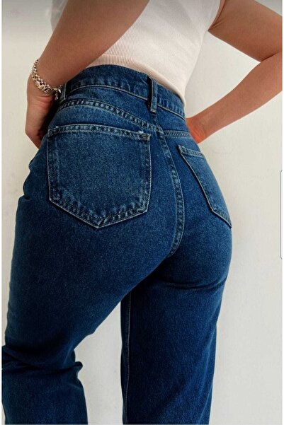 Livik Camelia Women Ikon Blue Lycra Σούπερ Ψηλόμεσο Φαρδύ Jean Παντελόνι. (super High.) Φαρδύ Πόδι.αρετή