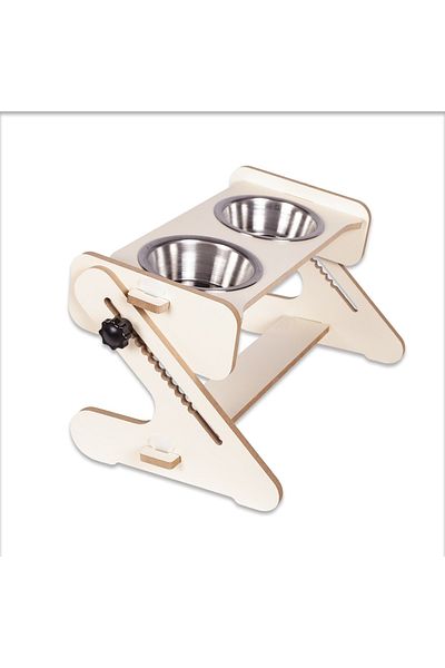 Patihomes Cat Food Bowl and Water Bowl - Height and Angle Adjustable