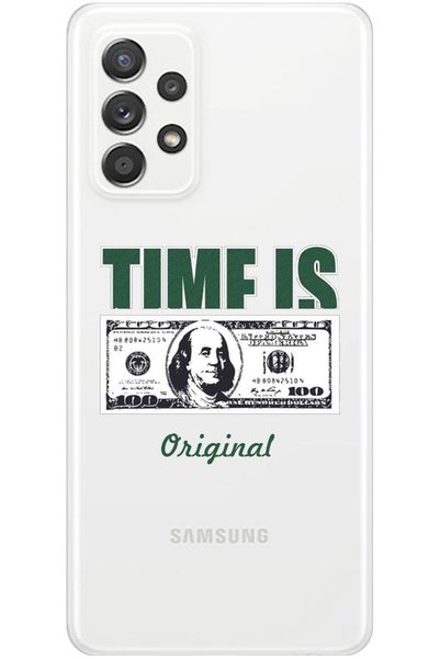 WANNA PROTECT Transparent Silicone Phone Case with Money Pattern for Samsung A52