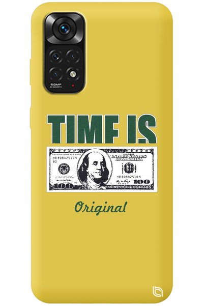 WANNA PROTECT Xiaomi Redmi 10 2022 Yellow Premium Velvet Money Patterned Sili...