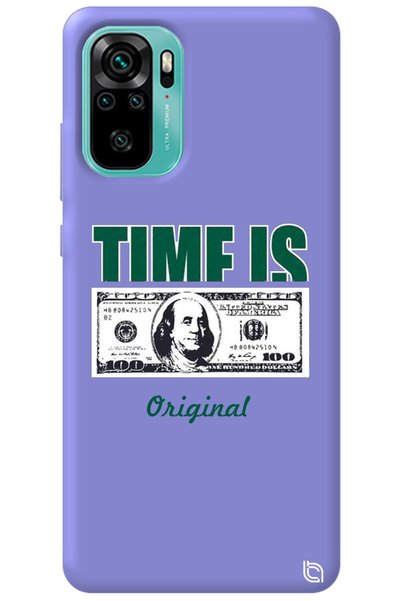 WANNA PROTECT Xiaomi Redmi Note 10S Lilac Premium Velvet Money Patterned Sili...
