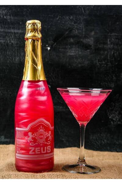 OS ZEUS Alkolsüz Simli Şampanya Çilek Aromalı (bride To Be Parti Içeceği) (al...