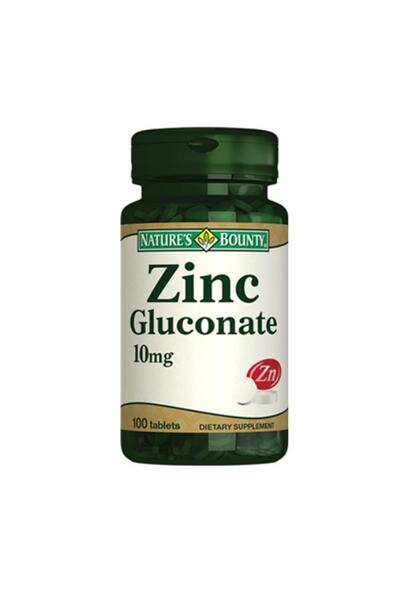 Nature's Bounty زينك جلوكونات 10 ملغ مكمل غذائي 100 قرص