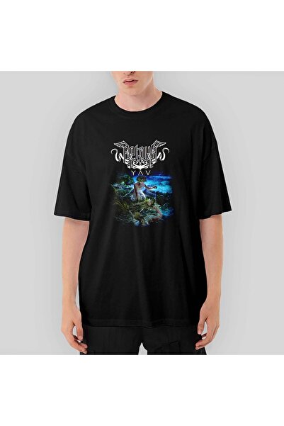 Z zepplin أركونا ياف تي شيرت أسود كبير الحجم