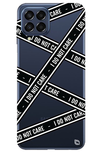 WANNA PROTECT Samsung M22 Transparent Premium Dont Care Patterned Silicone Ph...