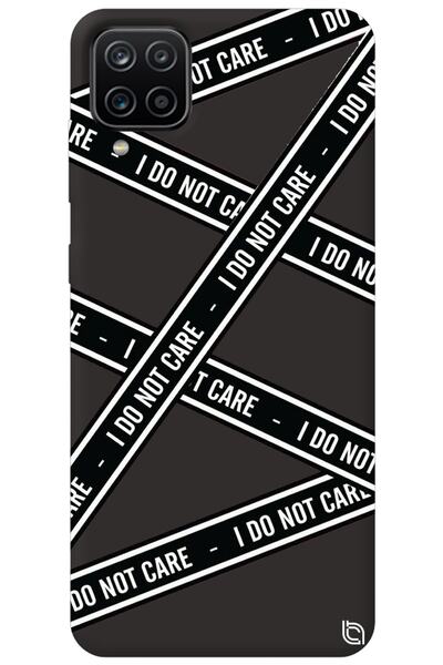 WANNA PROTECT Samsung M12 Black Premium Velvet Inside Dont Care Patterned Sil...
