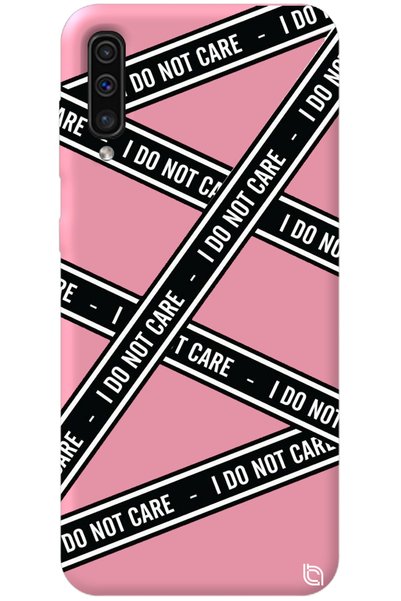 WANNA PROTECT Samsung Galaxy A70 Pink Premium Velvet Inside Dont Care Pattern...