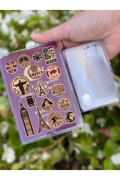 Cekuonline Country Patterned Universal Transparent Passport Cover Model Suitable for All Country Passports