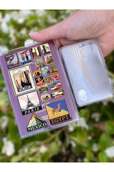 Cekuonline Universal Transparent Passport Case with Country Symbols Pattern Suitable for All Country Passports
