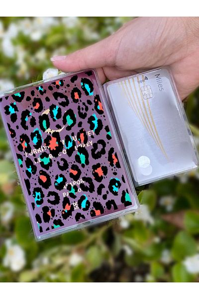 Cekuonline Leopard Patterned Universal Transparent Passport Cover Model Suitable for All Country Passports