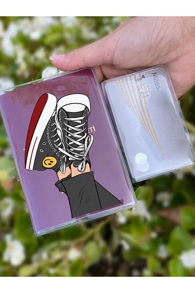 Cekuonline Keyfim Gıcır Patterned Universal Transparent Passport Cover Model Suitable for All Country Passports