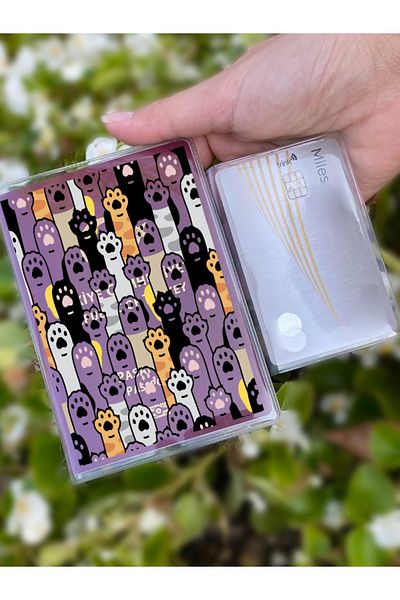 Cekuonline Paws Patterned Universal Transparent Passport Case Model Suitable for All Country Passports
